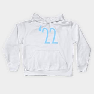 Class of 2022 in Sky Blue Kids Hoodie